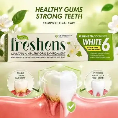SADOER Jasmine Tea Toothpaste (Freshens White 6