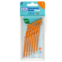 TEPE angle interdental brushes 0.45mm size 1 orange 6pcs