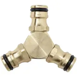 Three-Way Brass Connector