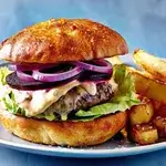 Beef Burger With Fries