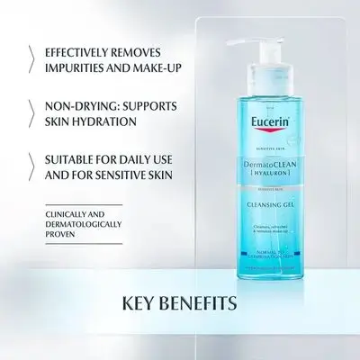 Eucerin Derma to clean (Hyaluron) Sensitive skin Cleansing gel 200ml