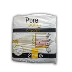 Pure Baby Jumbo Diapers No. 2, 84 count