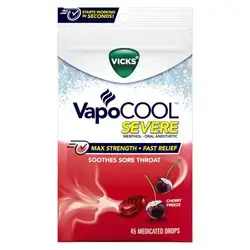 Vicks VapoCOOL 45Medicated Drops Cherry Freeze