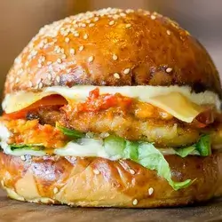 Burger Chicken And Cheese