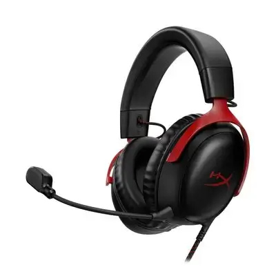 HyperX Cloud III Wired Gaming Headset – Red (New)