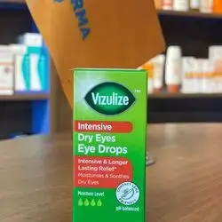 vizulize intensive dry eyes eye drops moisturises & soothes dry eyes ph balanced 10ml 