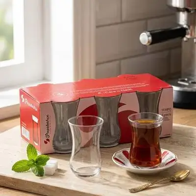 6 Tea Glass Tempo