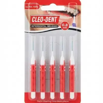 Cleo-Dent Interdental Brushes 0.8mm