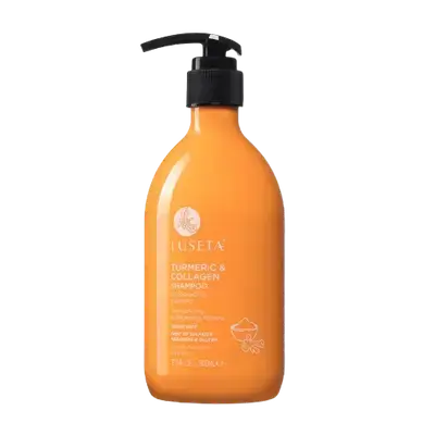 Turmeric & Collagen Shampoo for Thin & Oily Hair 500ml _ LUSETA