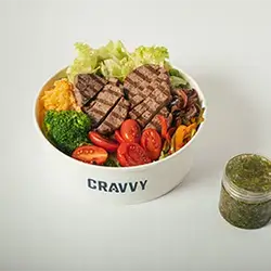 ستیکی گۆشت بە سۆسی چیمیتشوری