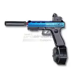 Automatic Electric Gel Ball Blaster Toy - Blue & Black (Model 817-4)