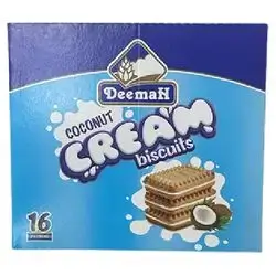 Deemah Bsicuit Cream Coconut27gx16