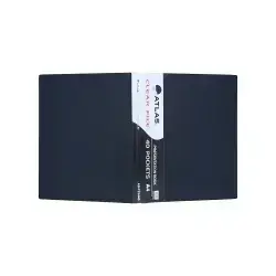 File Folder Atlas Plastic-Black-80 pockets