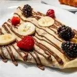 Nutella Crepe With Mix Fruits