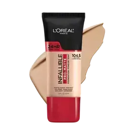 INFALLIBLE Pro-Matte Oil-Free Up To 24HR Foundation 104.5 NUDE BUFF 30ml _ L'OREAL PARIS