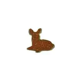 Gold Tiny Deer Metal Sticker