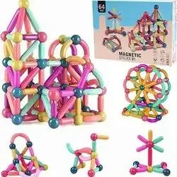 Magnetic Balls and Rods Set -64 pcs