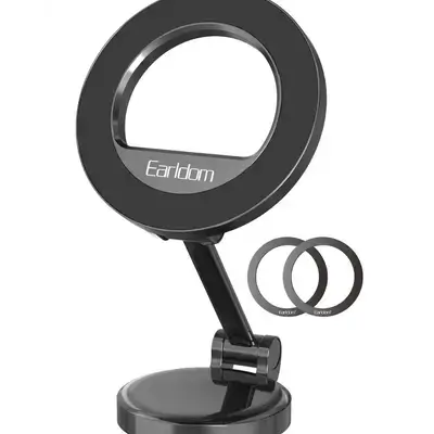 Earldom ET-EH316 Magnetic Foldable Phone Stand – 360° Adjustable Metal Base