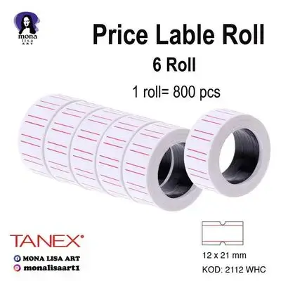 TANEX price Label roll (6 roll)