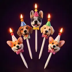 Dog Candle Set *5