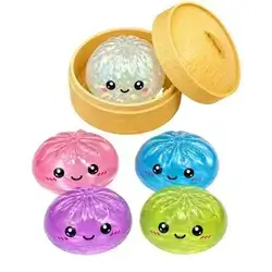 Squishy Glitter Bubble Dumpling Fidget Toy (Random Colors)