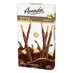 Amada Biscuit Sticks With Hazelnut Milk Chocolate 32 Gm