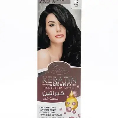 Yaran Keratin with Kera Plex Hair Color System (1.0 Black)