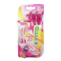 Queen Lord Disposable 4 Razors 3 Blades