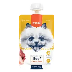 WANPY Tasty Meat Paste: Beef + Carrot & Pea For Dog 90G