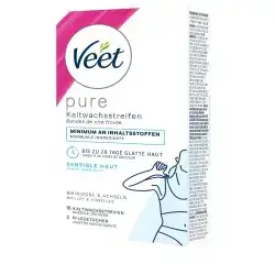 Veet Cold Wax Strips Bikini Area & Armpits, Sensitive