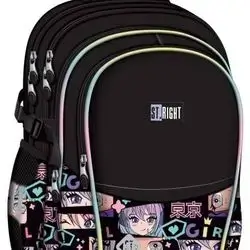 St.Right Schoolbag, 4 Compartments, Ergonomic, Waterproof, Anime Color BP01, 43x32x21cm