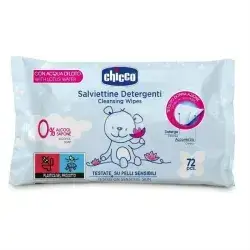 Chicco Cleansing Wipes Without Flip Cover – 72 Pieces