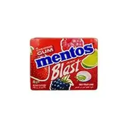 Mentos Red Fruit Blast Lime Gum 8Pcs