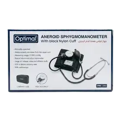 Aneroid Sphygmomanometer With Black Nylon Cuff OPM-1311 _ Optimal