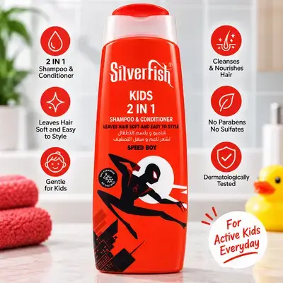 Silverfish Kids 2-in-1 Shampoo & Conditioner – Speed Boy