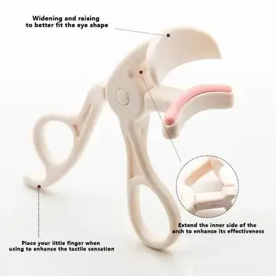 1Pc Eyelash Curler - White