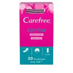 CAREFREE® Cotton Feel With Fresh Scent Panty Liner
