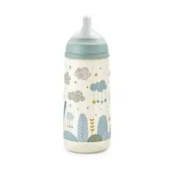 Suavinex Dreams Baby Bottle with Teat, Blue , 360 ml