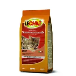 LeChat Adult Kibbles with Fresh Beef and Vegetables 1,5 kg