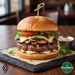 Mushroom Beef Burger