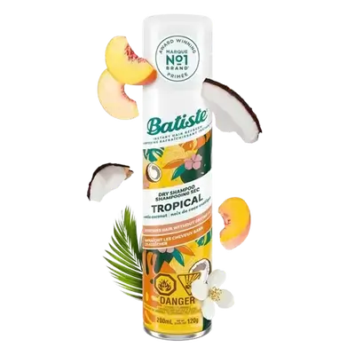 TROPICAL Dry Shampoo Exotic Coconut Refreshes Hair Without Drying Out 200ml _ Batiste