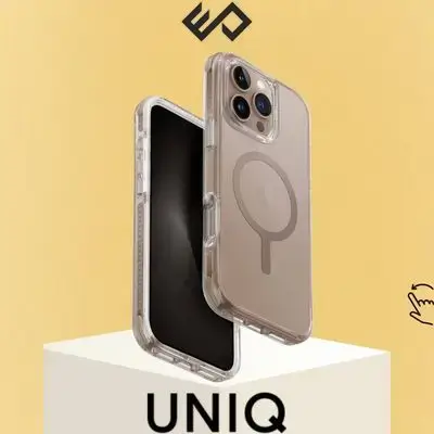 UNIQ Combat Clear MagSafe Rugged Protective Case for iPhone 16 Pro Max - Desert Titanium