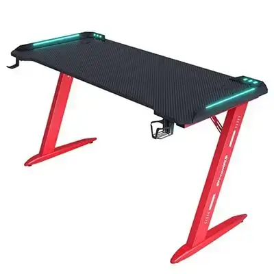 Z-Shaped RGB Gaming Table, 140 cm Long