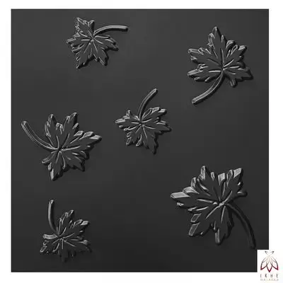 3D Wall Panels Matt Black D110
