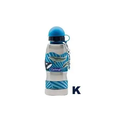 450ml Large Stainless Steel Water Bottle - Blue (I-Racing Car)