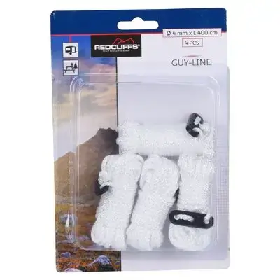 Tent Rope 4Mtr Set 4Pcs Whıte