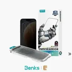 Benks OmniWarrior Privacy Tempered Glass Screen Protector for iPhone 18 Pro Max Anti-Spy Protection & 2.5D Full-Screen Edge Coverage