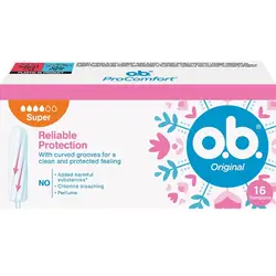 ob Reliable Protection Original Tampons - Super - 16 pcs//تامبون سوبر، 16 قطعة