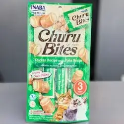 Churu Bites Chicken Recipe wraps Tuna Recipe 3 Packs