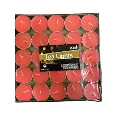 Circle Candles Red - 50 pcs